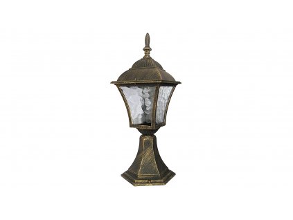 Venkovní stojací lampa TOSCANA, 1xE27, 60W, 41cm, zlatá, IP43