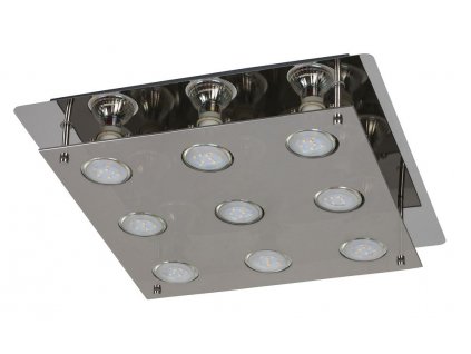 Stropní LED osvětlení NAOMI, 9xGU10, 15W, teplá bílá, 38x38cm, hranaté