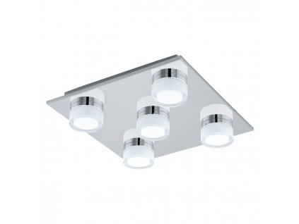 Přisazené LED svítidlo do koupelny ROMENDO 1, 5x7,2W, teplá bílá, 32x32cm, hranaté, IP44