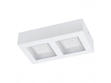 Stropní LED osvětlení FERREROS, 2x6,3W, teplá bílá, hranaté