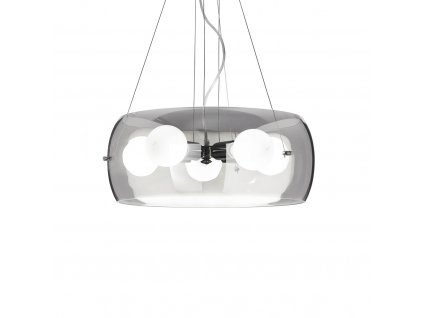 Závěsný elegantní LED lustr na lanku AUDI, šedý