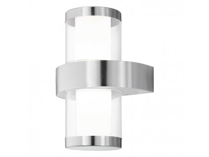 Venkovní nástěnné LED svítidlo BEVERLY 1, stříbrné, 27cm