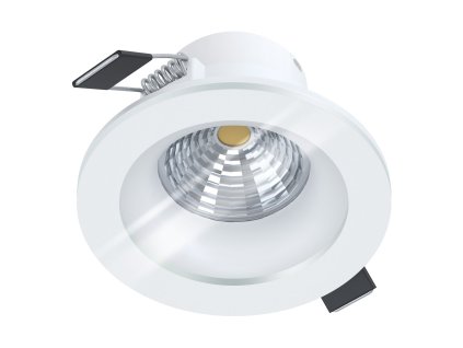 LED zápustné světlo SALABATE, kruh, bílé, 8,8cm, 2700K