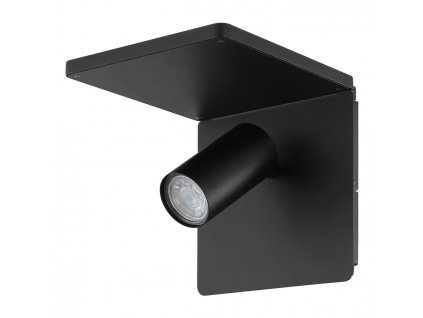 Nástěnné LED designové svítidlo CIGLIE, žárovka, černé