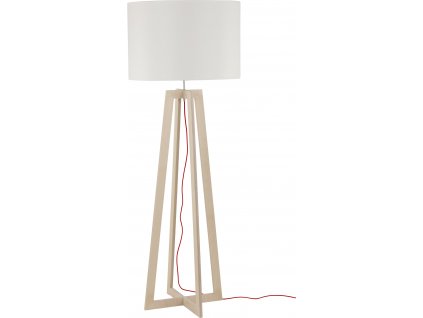 Stojací dřevěná lampa ve skandinávském stylu ACROSS, 1xE27, 60W