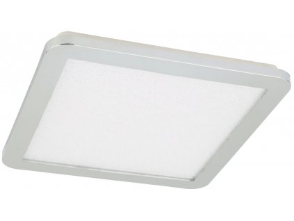 LED panel do koupelny NAPOLEONE, 24W, teplá bílá, 40x40cm, metalická bílá
