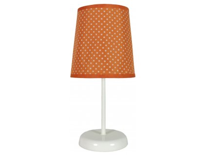 Dětská stolní lampička GABRIELE, oranžová, puntíky