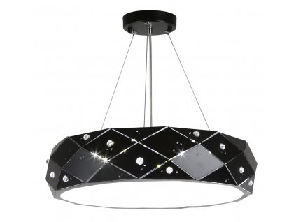LED závěsný lustr na lanku FLAVIO, černý