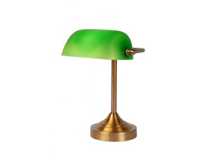 Stolní lampa v bankéřském stylu BANKER, zelená