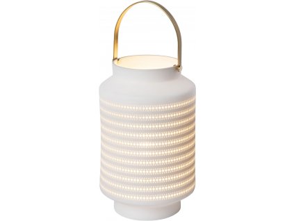 Stolní porcelánová lampa JAMILA, bílá