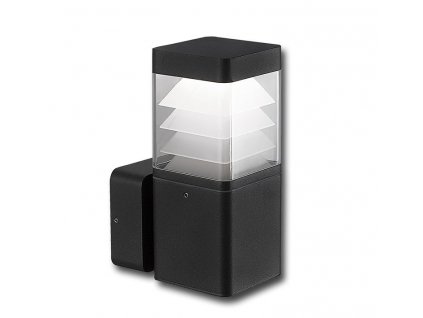 Venkovní LED nástěnné osvětlení PAGODA W, 9W, 4000K, IP65, černé
