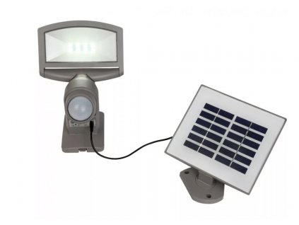 Venkovní solární LED nástěnné osvětlení s čidlem SUNSHINE, 3,2W, denní bílá, IP44