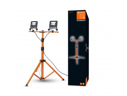 LED stojací pracovní reflektor WORKLIGHTS TRIPOD, 2x20W, 2x1700lm, 4000K, IP65