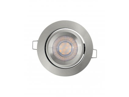 Podhledové bodové osvětlení LED SPOT SET SIMPLE, 5W, teplá bílá, 87mm, kulaté, šedé