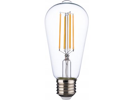 LED filamentová žárovka BULB LED, E27, ST59, 6,5W, 806lm, 2700K