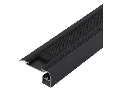 Hliníkový difuzor pro LED pásky SURFACE PROFILE 5, 2m, černý