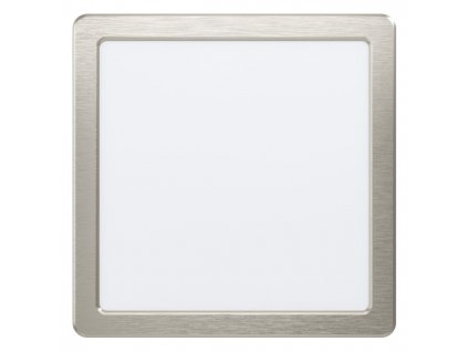 Zápustné LED světlo FUEVA 5, 16,5W, teplá bílá, 216x216mm, hranaté, stříbrné