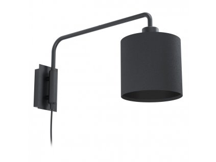 Moderní nástěnná lampa STAITI 1, 1xE27, 40W, černá