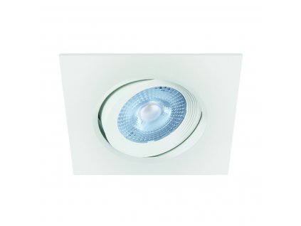 Zápustné bodové osvětlení MONI LED D, 5W, teplá bílá, 8,8x8,8cm, hranaté, bílé