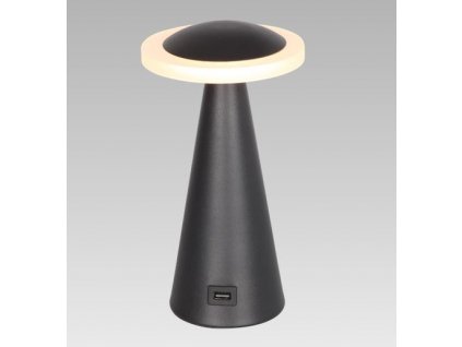 Stolní designová LED lampa TAPER, 7W, teplá bílá, černá