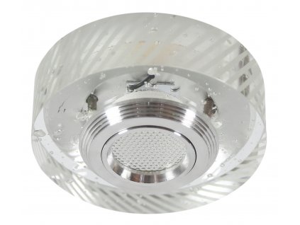 Stropní moderní podhledové LED osvětlení THEODORA, 3W, teplá bílá, 10cm, kulaté, čiré