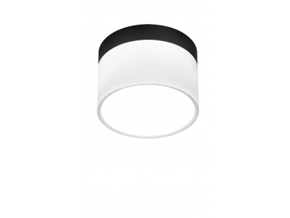 LED stropní moderní osvětlení EMILIA-ROMAGNA, 9W, denní bílá, 6,4x8,8cm, kulaté, bíločerné