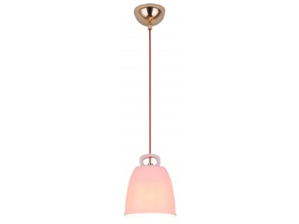 Závěsné moderní keramické osvětlení SORA, 1xE27, 40W, růžové