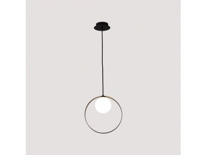Závěsné designové osvětlení  TUSCANIA, 1xG9, 28W, černé, kruhové