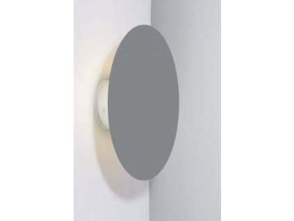 Moderní nástěnné LED osvětlení BUSTO ARSIZIO, 6W, denní bílá, 25cm, kulaté, šedé