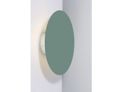 Moderní nástěnné LED osvětlení BUSTO ARSIZIO, 6W, denní bílá, 15cm, kulaté, zelené