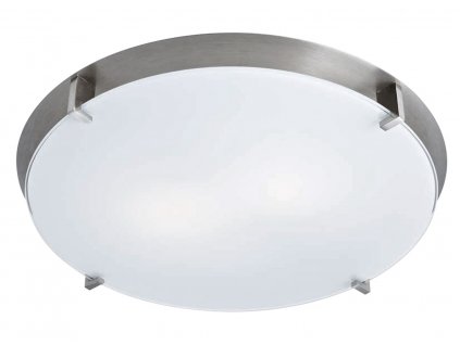 Stropní moderní osvětlení REGGIO CALABRIA, 1xE27, 60W, 30cm, kulaté, satinované