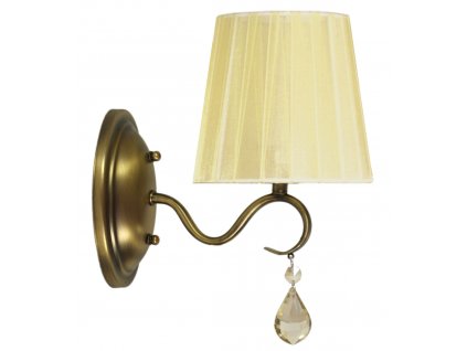 Nástěnná lampa v klasickém stylu FLORENCE, 1xE14. 40W, patina