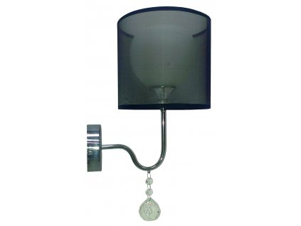 Moderní nástěnná lampa NUNZIO, 1xE27, 60W, černá