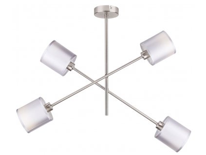 Moderní závěsné osvětlení SCHIO, 4xE14, 40W, stříbrné