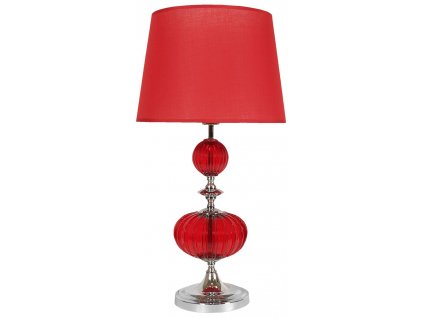 Stolní klasická lampa MARCHE, 1xE27, 60W, červená