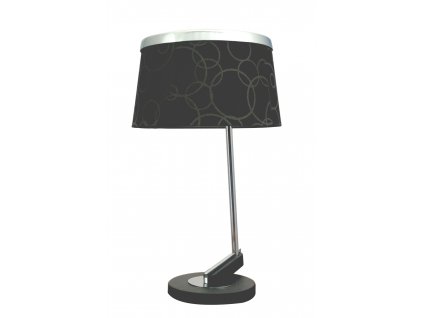 Moderní stolní lampa LUCCA, 1xE27, 60W, černochromovaná