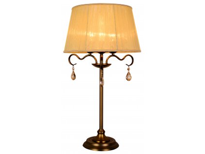 Stolní lampa v klasickém stylu FLORENCE, 3xE14. 40W, patina