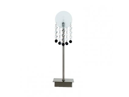 Stolní moderní lampa BIELLA, 1xG4, 20W, stříbrná