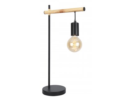 Stolní lampa ve skandinávském stylu TRAPANI, 1xE27, 60W, černá