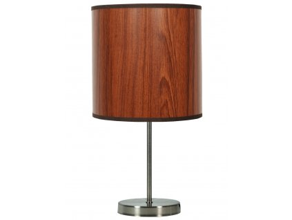 Stolní lampa imitující dřevo VALLADOLID, 1xE27, 60W, dub