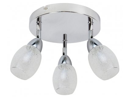 Stropní moderní LED bodové osvětlení CITTA DI CASTELLO, 3x6W, teplá bílá, chromované, kulaté