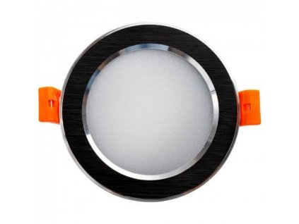 LED podhledové stropní osvětlení MARS, 7W, teplá bílá, 9,8cm, kulaté, černé