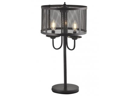 Stolní lampa v klasickém stylu ORLANDO, 3xE14, 40W, černá