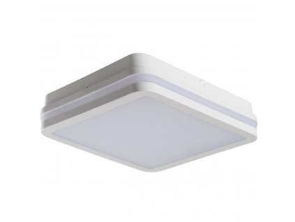 Venkovní stropní přisazené LED osvětlení DEVON, 24W, denní bílá, hranaté, 26x26cm, bílé