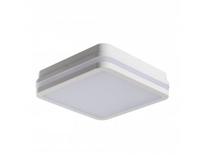 Venkovní stropní přisazené LED osvětlení DEVON, 18W, teplá bílá, hranaté, 22x22cm, bílé