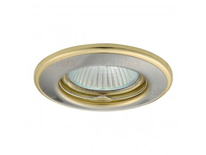 Podhledové bodové stropní osvětlení DURON, 1xGX5,3, 50W, 8cm, kulaté, zlaté, matně stříbrné