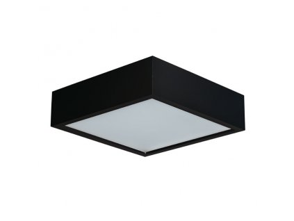 Stropní dřevěné přisazené osvětlení TERTA, 3xE27, 60W, 40x40cm, hranaté, černé