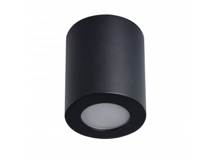 Stropní venkovní LED osvětlení AMANITO, 1xGU10, 10W, 8cm, kulaté, černé