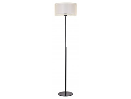 Moderní stojací lampa ANETA, 1xE27, 40W, černá, béžová