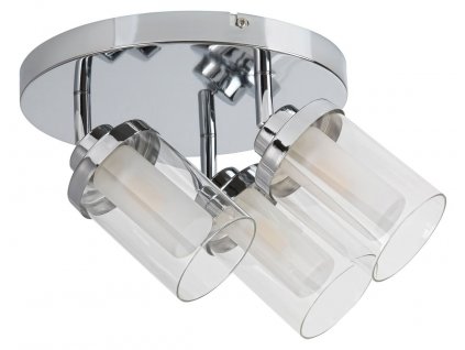 Stropní koupelnové bodové svítidlo AVIVA, 3xG9, 28W, chromované
